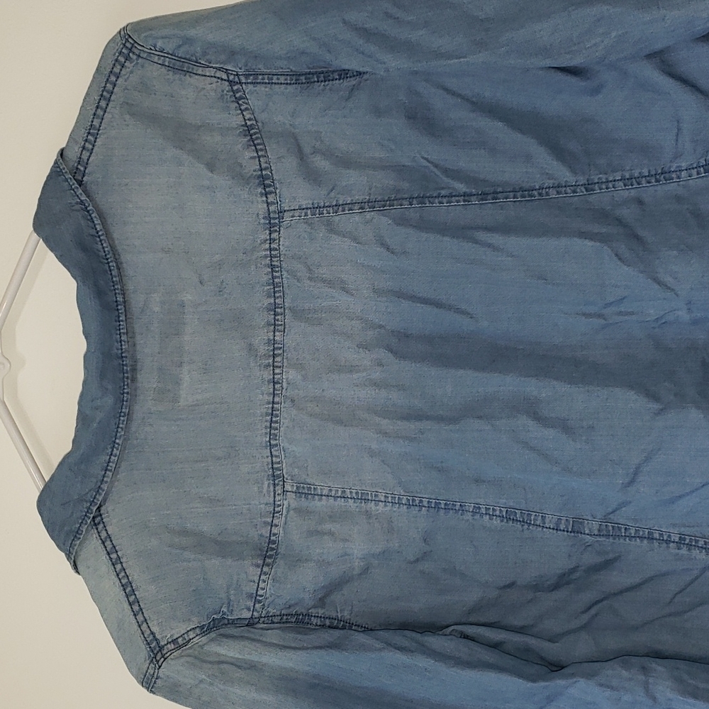 Thread & Supply - Button Down Chambray Denim Fron… - image 5